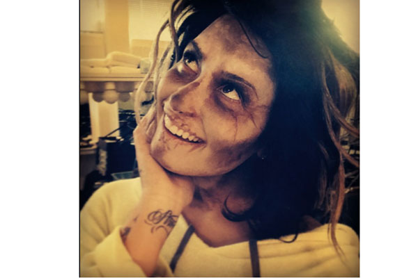 Demi Lovato Tweets Walking Dead Inspired Makeup Look